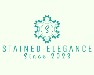 Elegant Floral Ornament Florist logo design