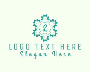 Elegant Floral Ornament Florist Logo