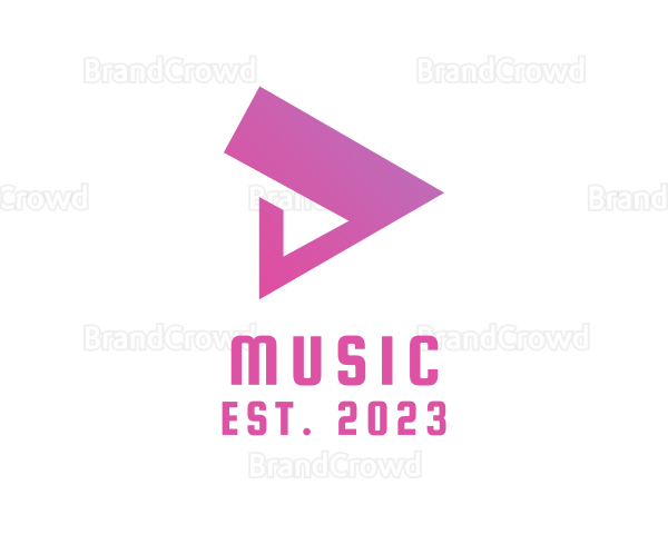 Pink Play D Logo