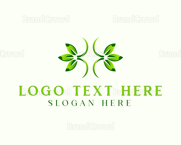 Natural Organic Herb Leaf Logo