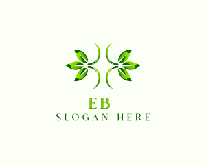 Natural Organic Herb Leaf Logo