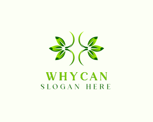 Micro Herb - Natural Organic Herb Leaf logo design