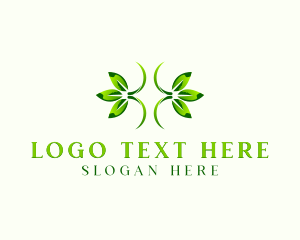 Natural Organic Herb Leaf Logo