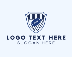 Football Sports Shield logo design