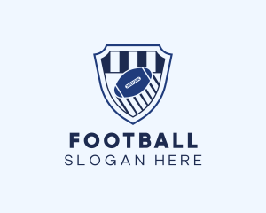 Football Sports Shield logo design
