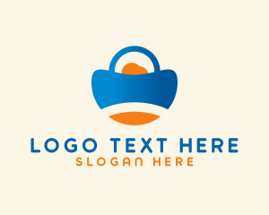 Online Store - Application Shopping Bag logo design
