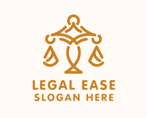 Lawyer Scale Court logo design