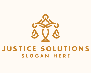 Judicial Scale Court logo design