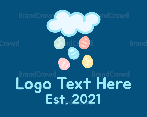 Easter Egg Cloud Logo