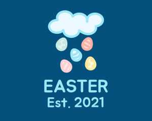 Easter Egg Cloud  logo design