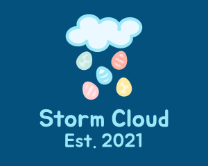 Easter Egg Cloud  logo design