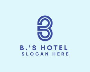 Blue Letter B Company logo design