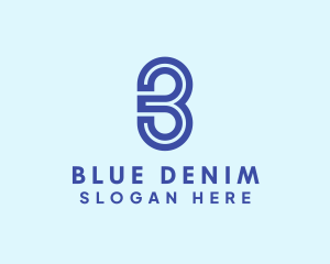 Blue Letter B Company logo design