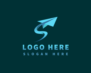 Paper Plane Aviation Logo