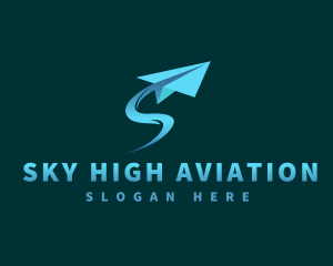 Paper Plane Aviation logo design