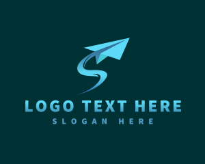 Paper Plane Aviation logo design