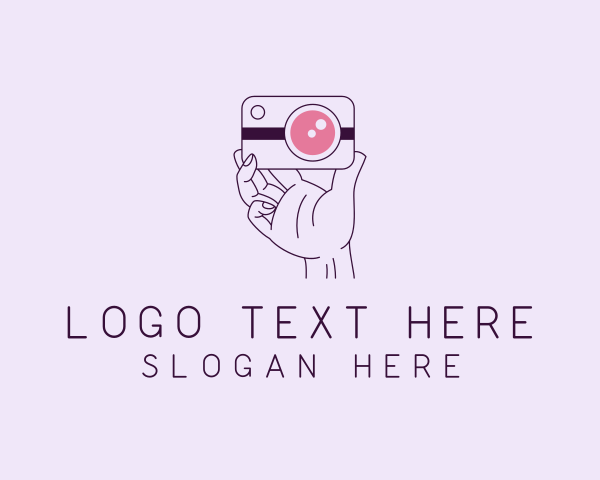 Counting - Photographer Camera Hand logo design