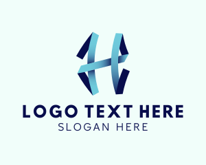 Consultant - Ribbon Letter H logo design
