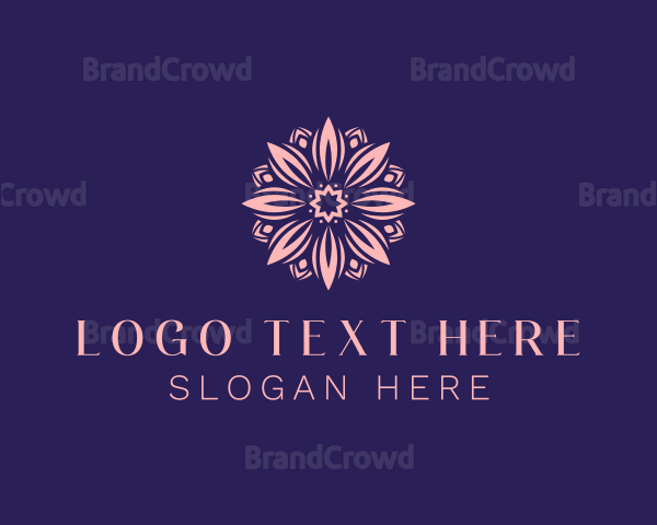 Flower Petal Pattern Logo