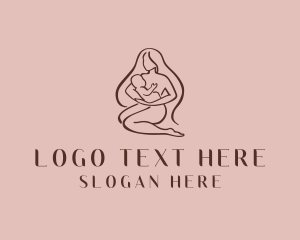 Pediatrician - Breastfeeding Mother Infant logo design