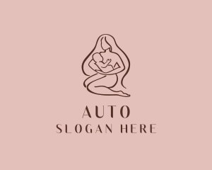 Adoption - Breastfeeding Mother Infant logo design