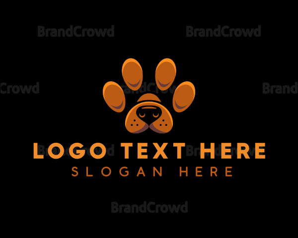 Paw Doggy Pet Logo