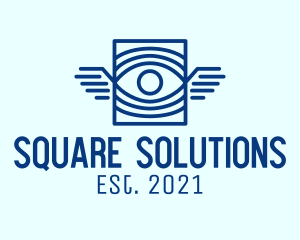 Square - Square Eye Wings logo design