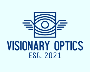 Optometry - Square Eye Wings logo design