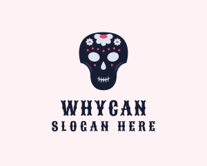 Mexico - Floral Skull Festival logo design