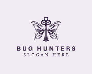 Entomology - Butterfly Wing Key logo design