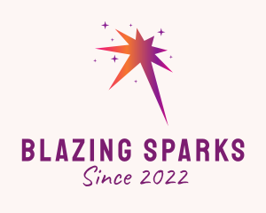 Star Fireworks Sparkler  logo design