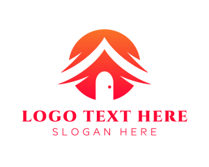Exterior Design - Village House Roofing logo design