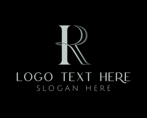 Silver - Luxury Stylish Brand Letter R logo design