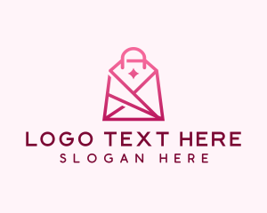 Diamond - Stylish Shopping Bag logo design