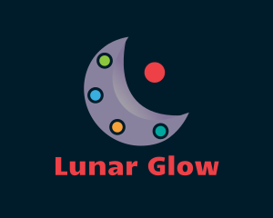 Moonlight - Moon Art Paint Palette logo design