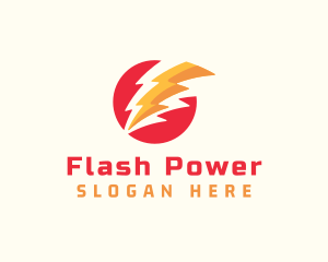 Electric Lightning Bolt logo design