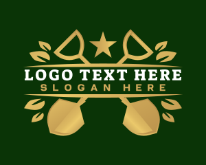 Leaf - Premium Landscape Shovel logo design