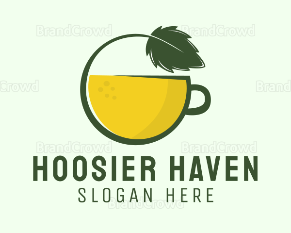 Herbal Citrus Tea Cup Logo