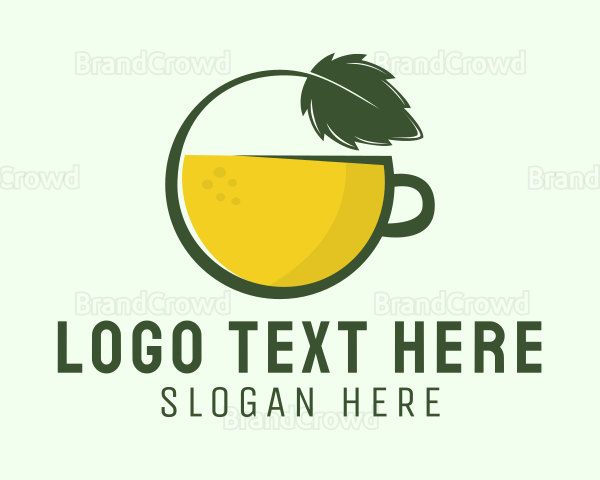 Herbal Citrus Tea Cup Logo