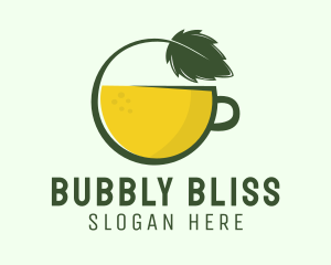 Herbal Citrus Tea Cup logo design