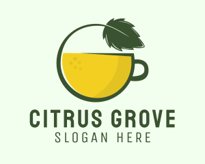 Citrus - Herbal Citrus Tea Cup logo design