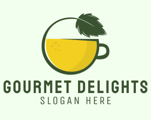 Herbal Citrus Tea Cup logo design