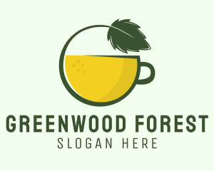 Herbal Citrus Tea Cup logo design