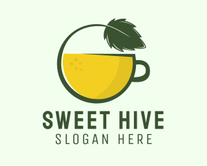 Herbal Citrus Tea Cup logo design