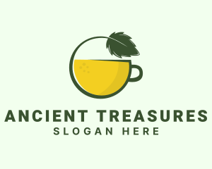 Herbal Citrus Tea Cup logo design