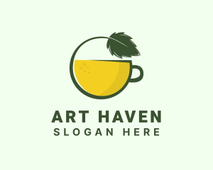 Herbal Citrus Tea Cup logo design