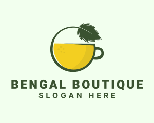 Herbal Citrus Tea Cup logo design