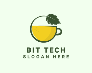 Herbal Citrus Tea Cup logo design