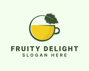 Herbal Citrus Tea Cup logo design