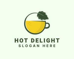 Herbal Citrus Tea Cup logo design